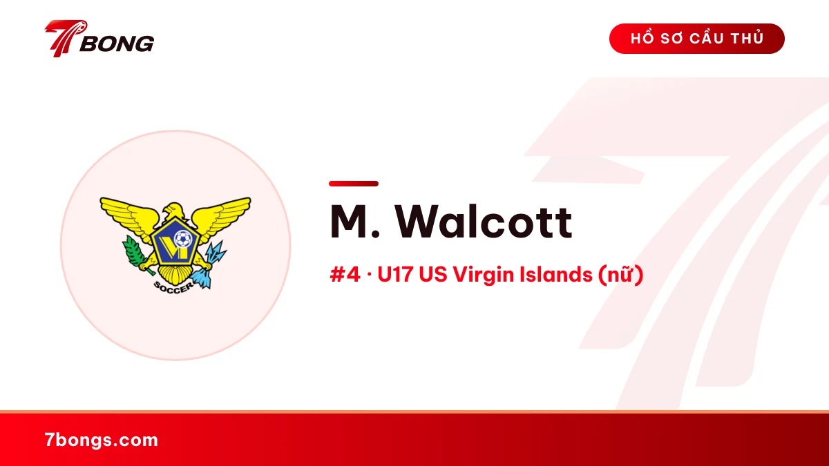 M. Walcott — U17 US Virgin Islands (nữ)