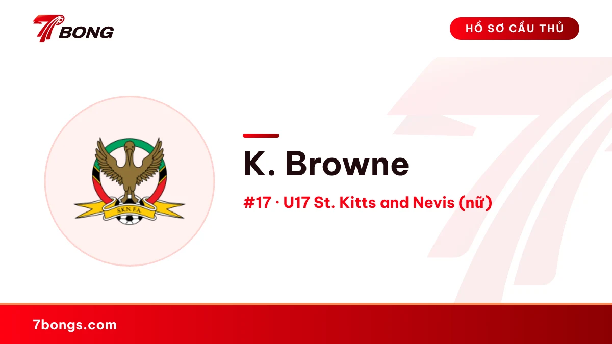 K. Browne — U17 St. Kitts and Nevis (nữ)