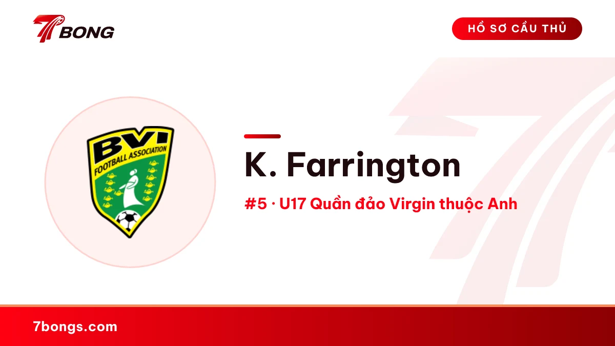 K. Farrington — U17 Quần đảo Virgin thuộc Anh