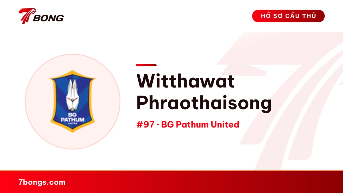 Witthawat Phraothaisong — BG Pathum United