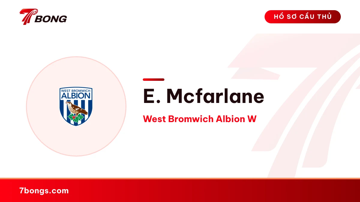E. Mcfarlane — West Bromwich Albion W