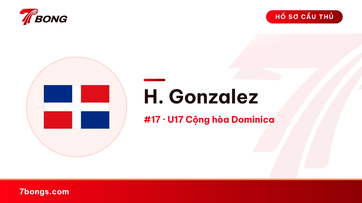H. Gonzalez — U17 Cộng hòa Dominica