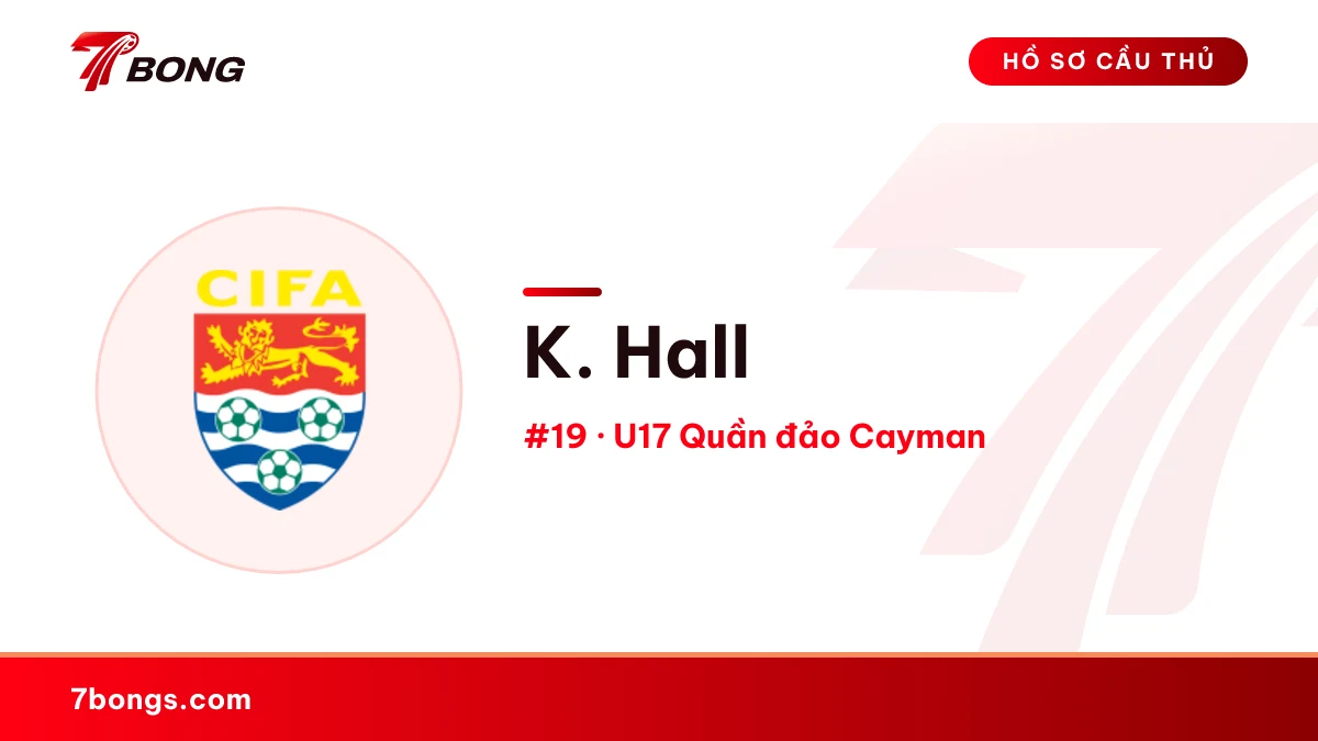 K. Hall — U17 Quần đảo Cayman