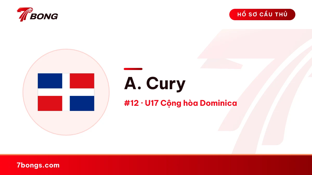 A. Cury — U17 Cộng hòa Dominica