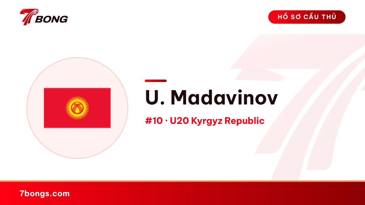 U. Madavinov — U20 Kyrgyz Republic