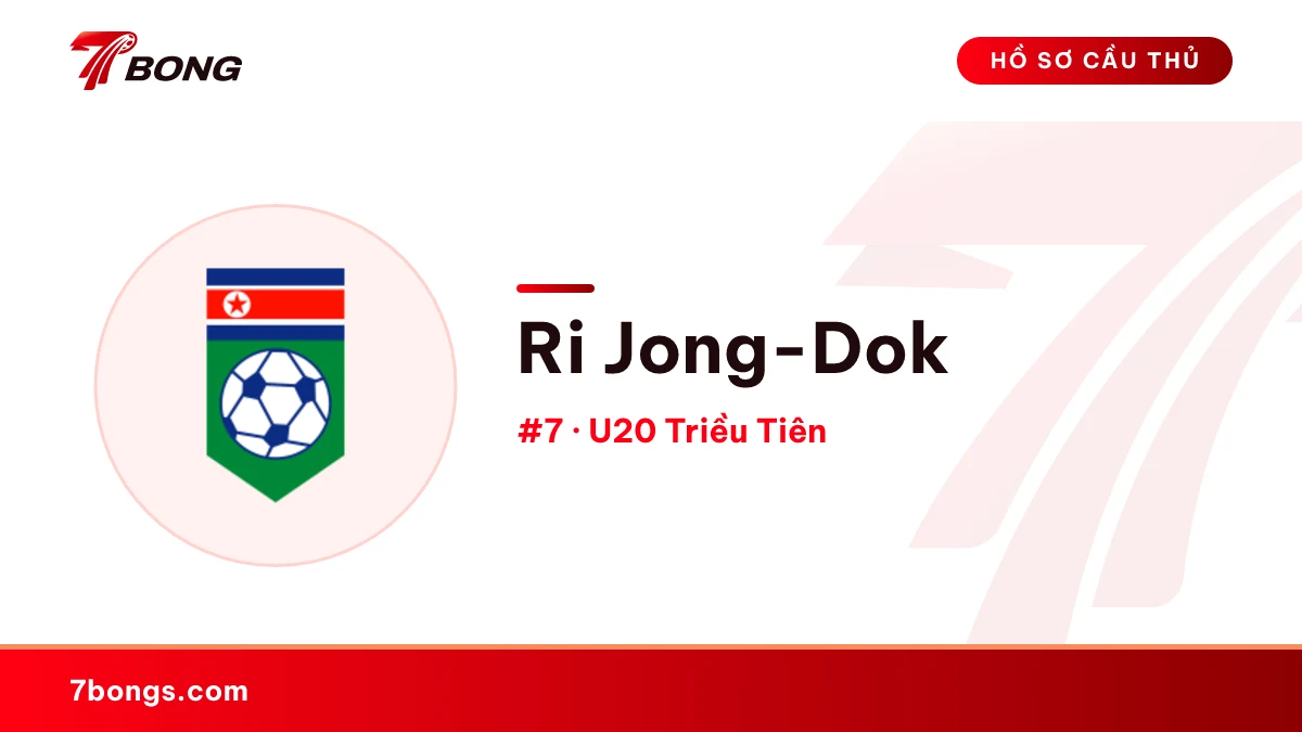 Ri Jong-Dok — U20 Triều Tiên