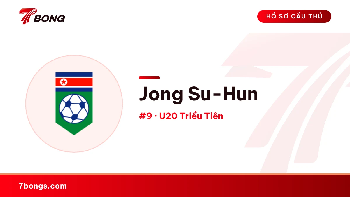 Jong Su-Hun — U20 Triều Tiên