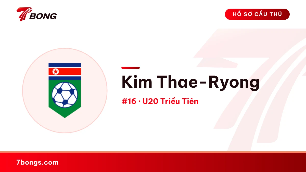 Kim Thae-Ryong — U20 Triều Tiên