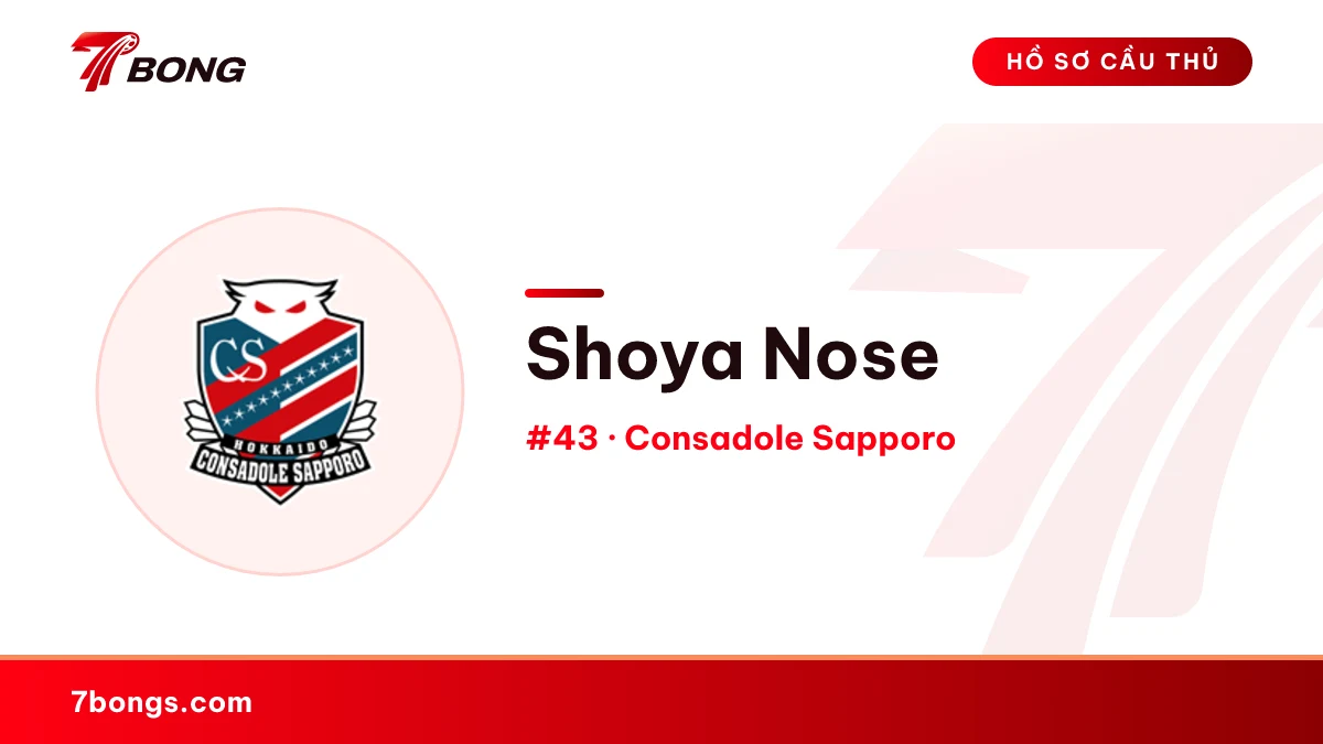 Shoya Nose — Consadole Sapporo