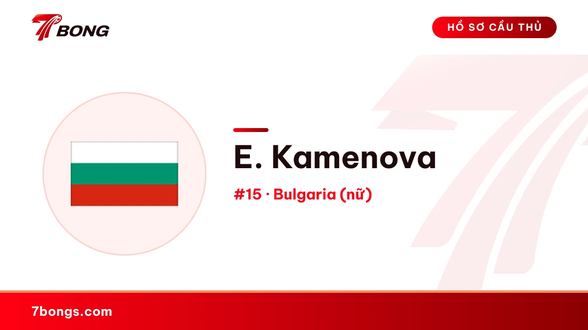 E. Kamenova — Bulgaria (nữ)