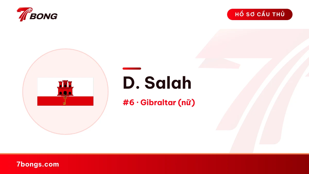 D. Salah — Gibraltar (nữ)