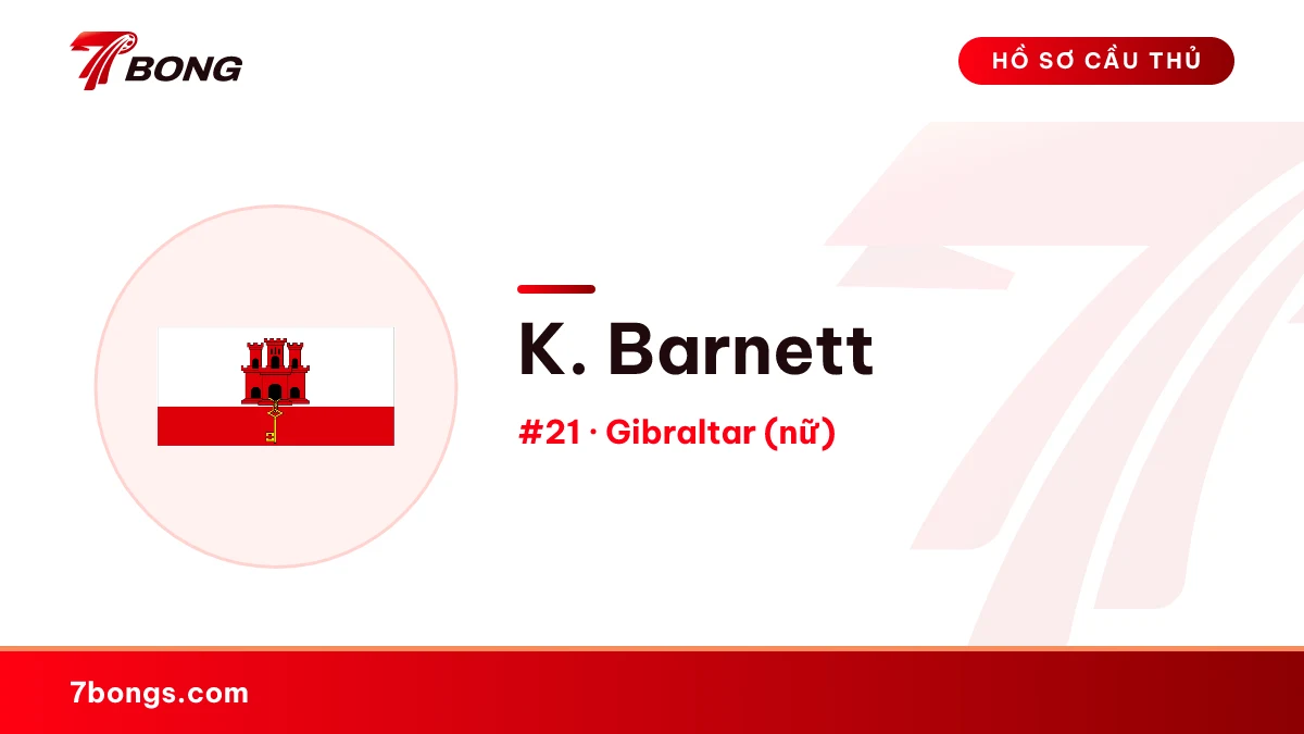 K. Barnett — Gibraltar (nữ)