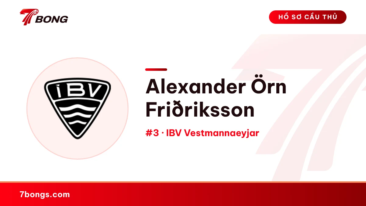 Alexander Örn Friðriksson — IBV Vestmannaeyjar