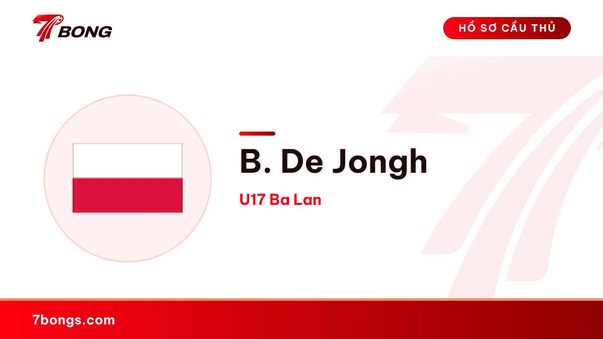 B. De Jongh — U17 Ba Lan
