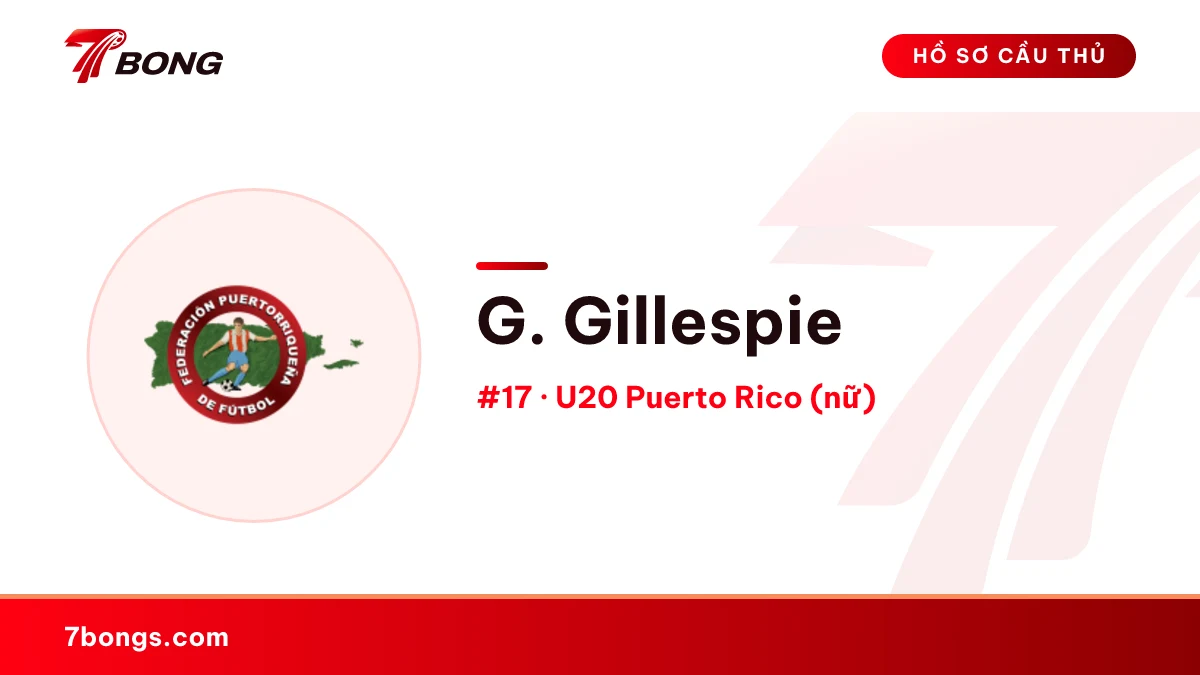 G. Gillespie — U20 Puerto Rico (nữ)