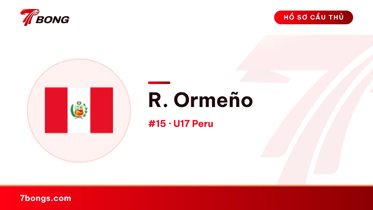 R. Ormeño — U17 Peru
