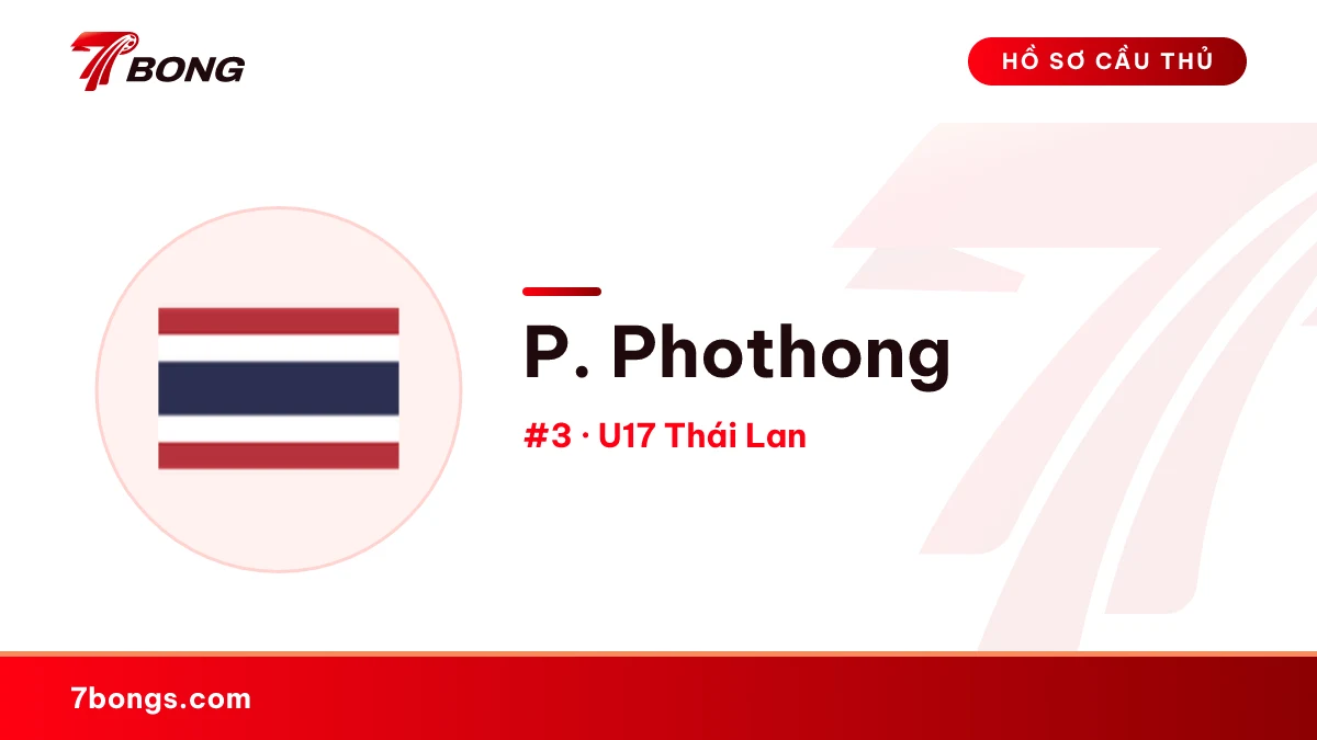 P. Phothong — U17 Thái Lan