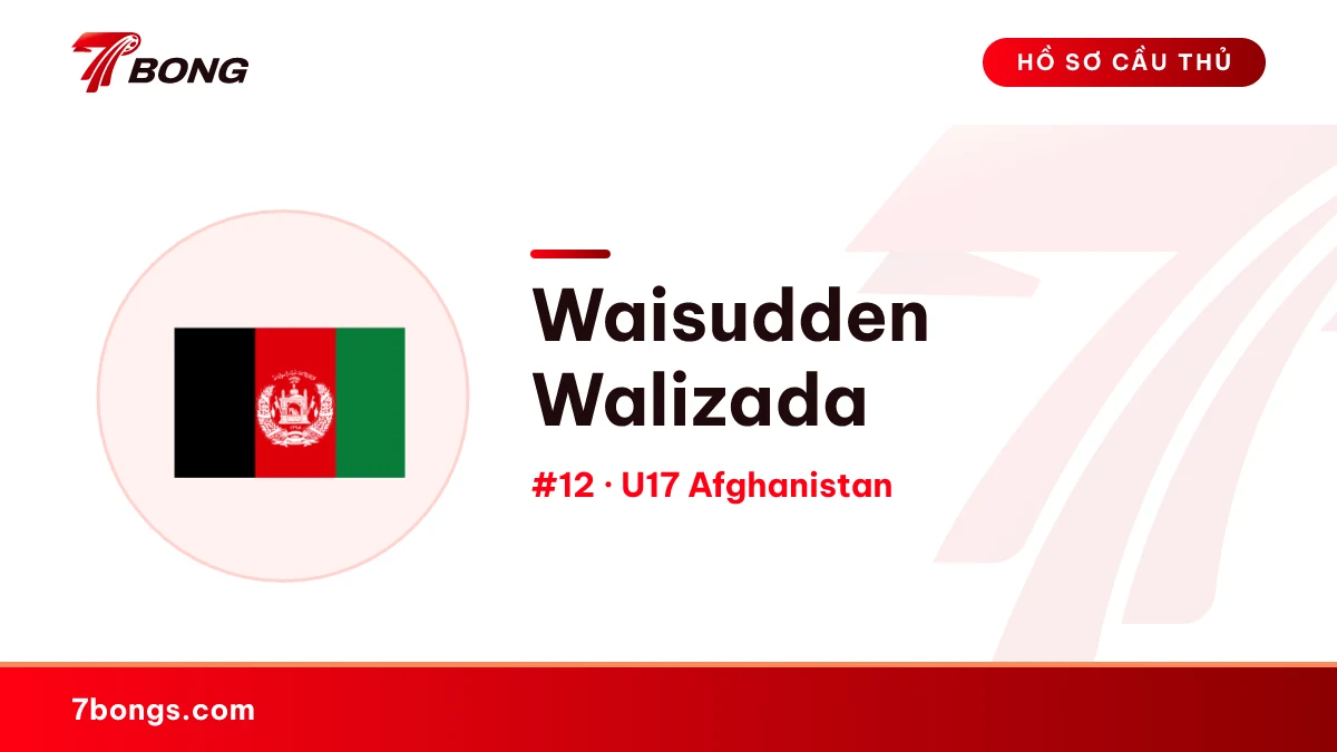Waisudden Walizada — U17 Afghanistan