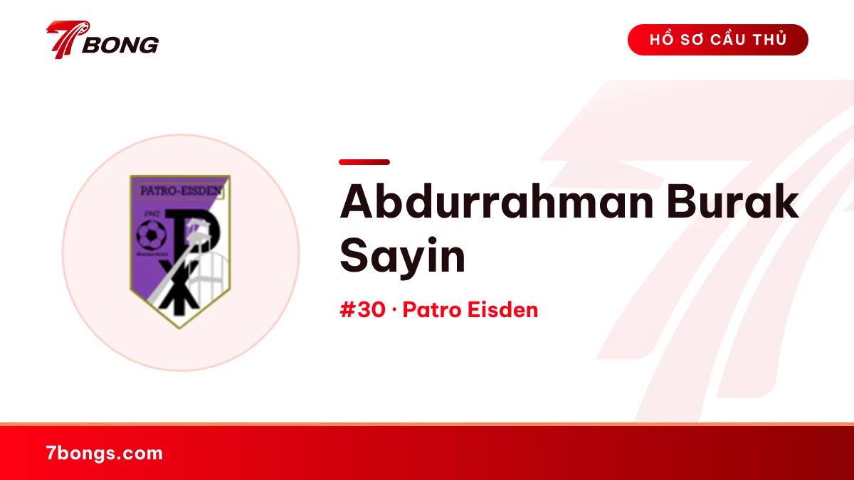 Abdurrahman Burak Sayin — Patro Eisden