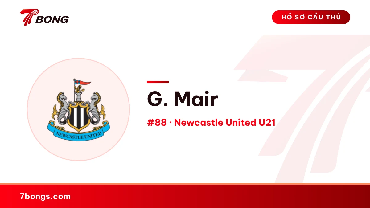 G. Mair — Newcastle United U21