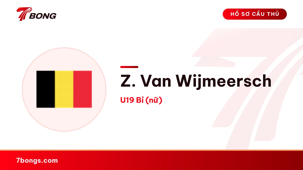 Z. Van Wijmeersch — U19 Bỉ (nữ)
