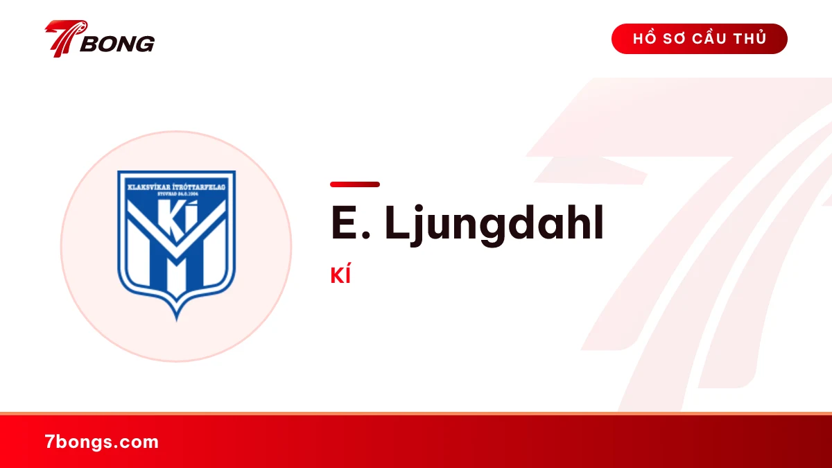E. Ljungdahl — KÍ