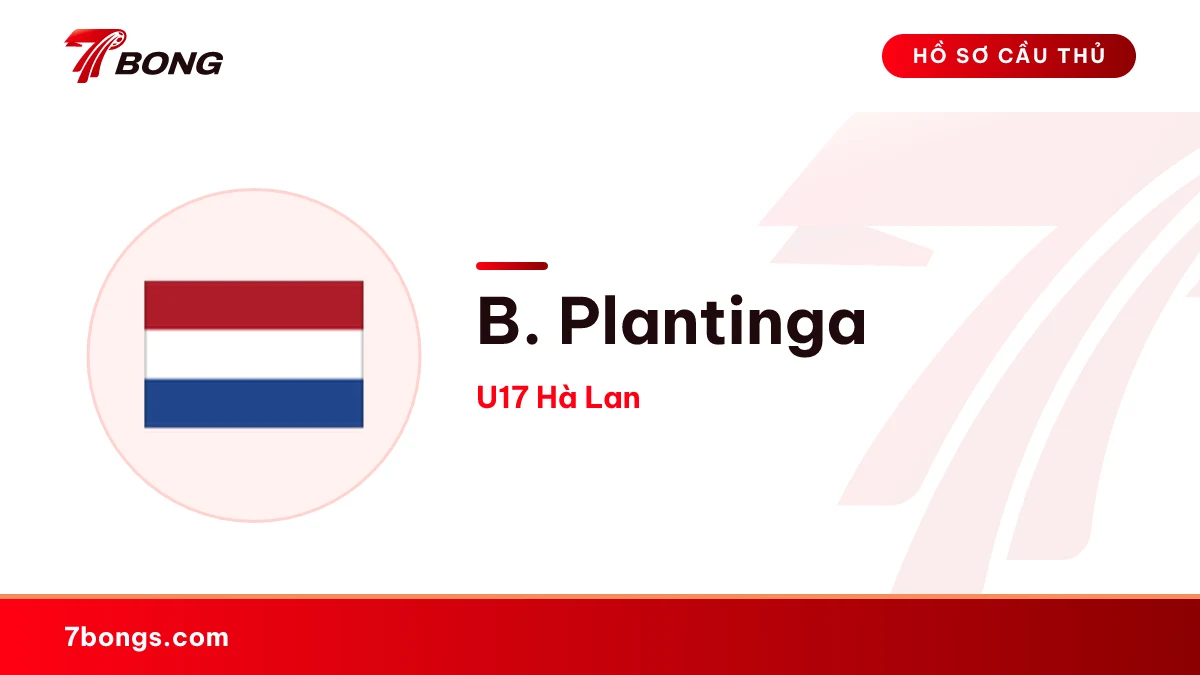 B. Plantinga — U17 Hà Lan