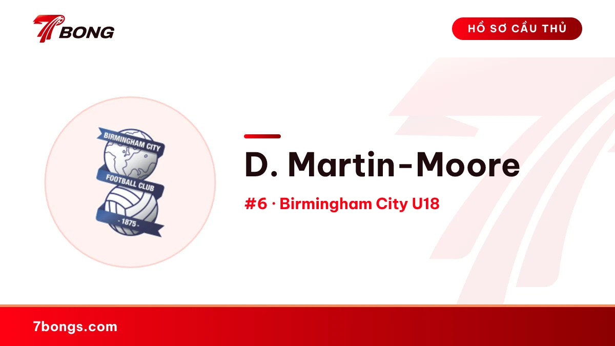 D. Martin-Moore — Birmingham City U18