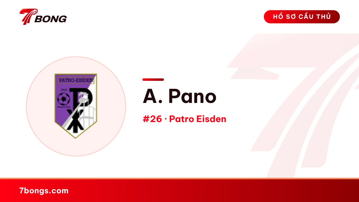 A. Pano — Patro Eisden