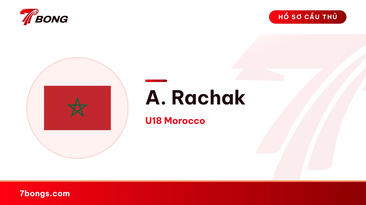 A. Rachak — U18 Morocco