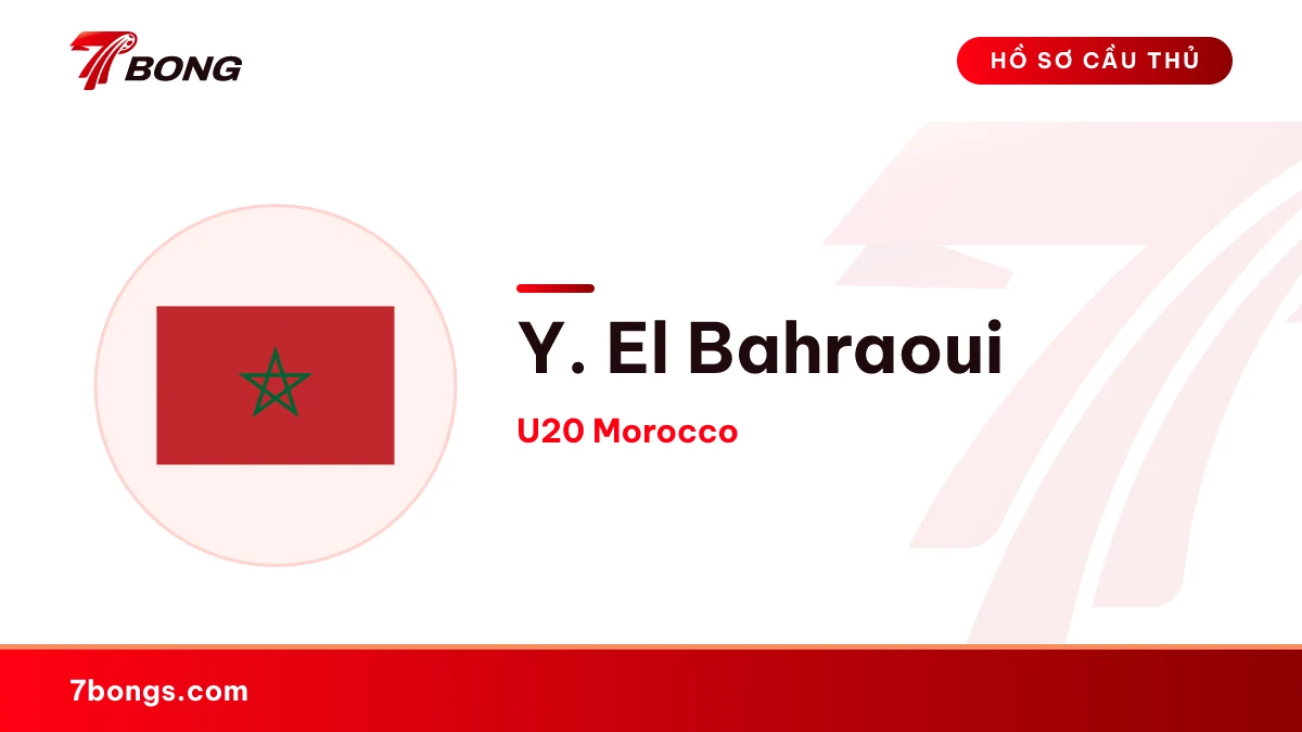 Y. El Bahraoui — U20 Morocco