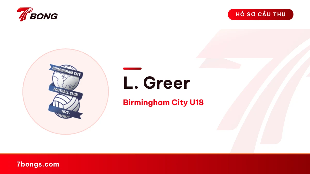L. Greer — Birmingham City U18