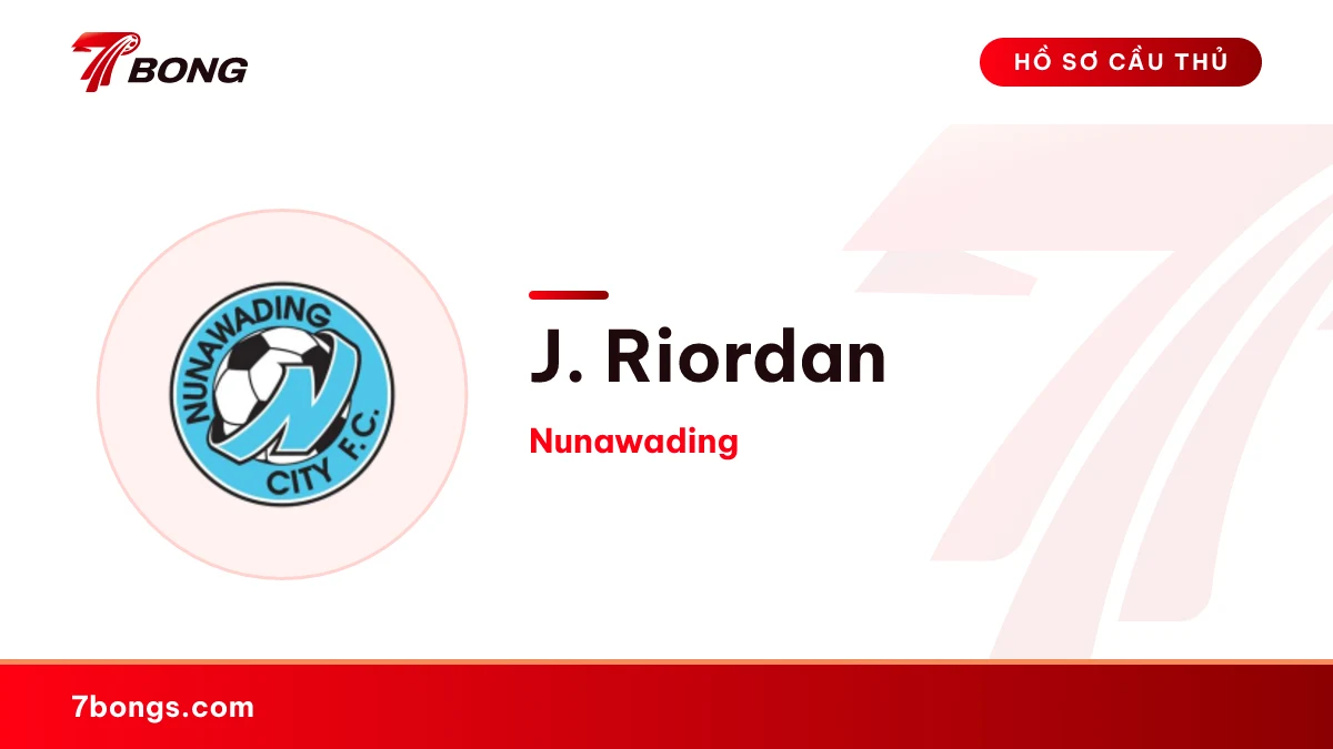 J. Riordan — Nunawading