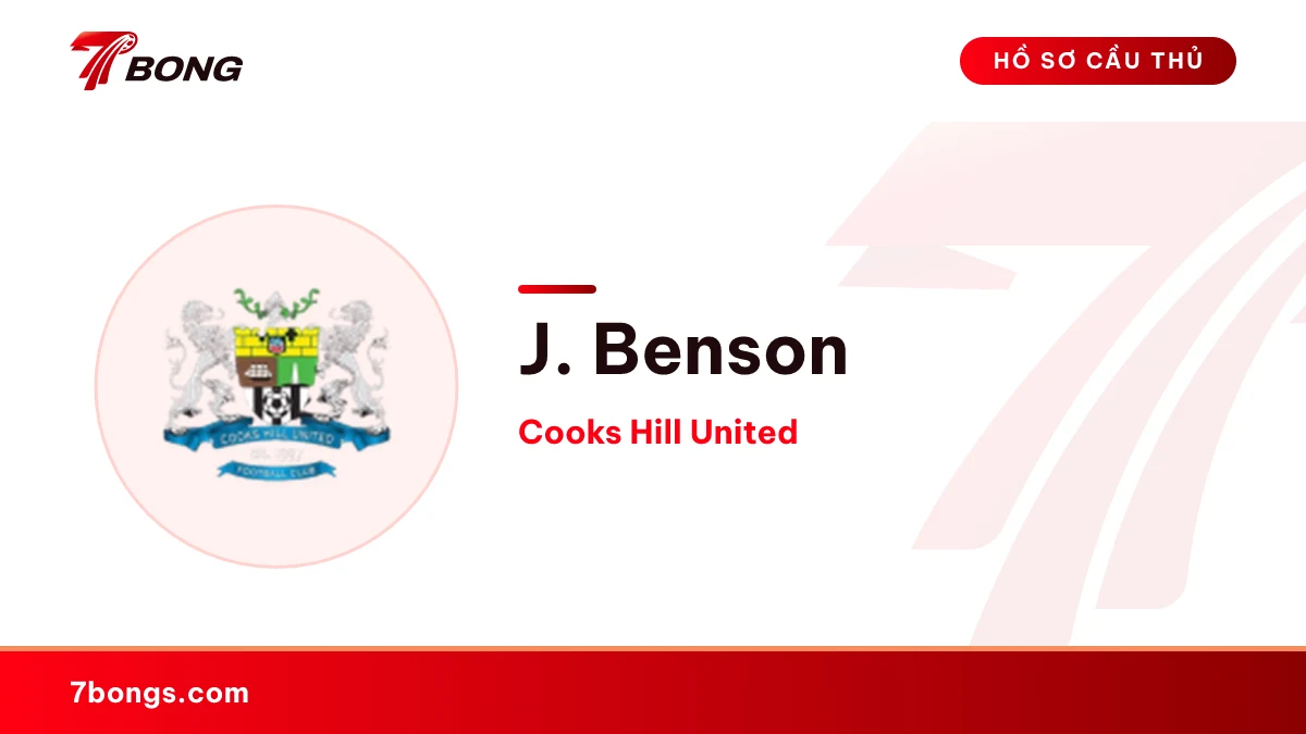 J. Benson — Cooks Hill United