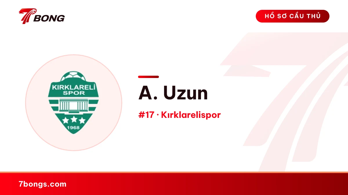 A. Uzun — Kırklarelispor