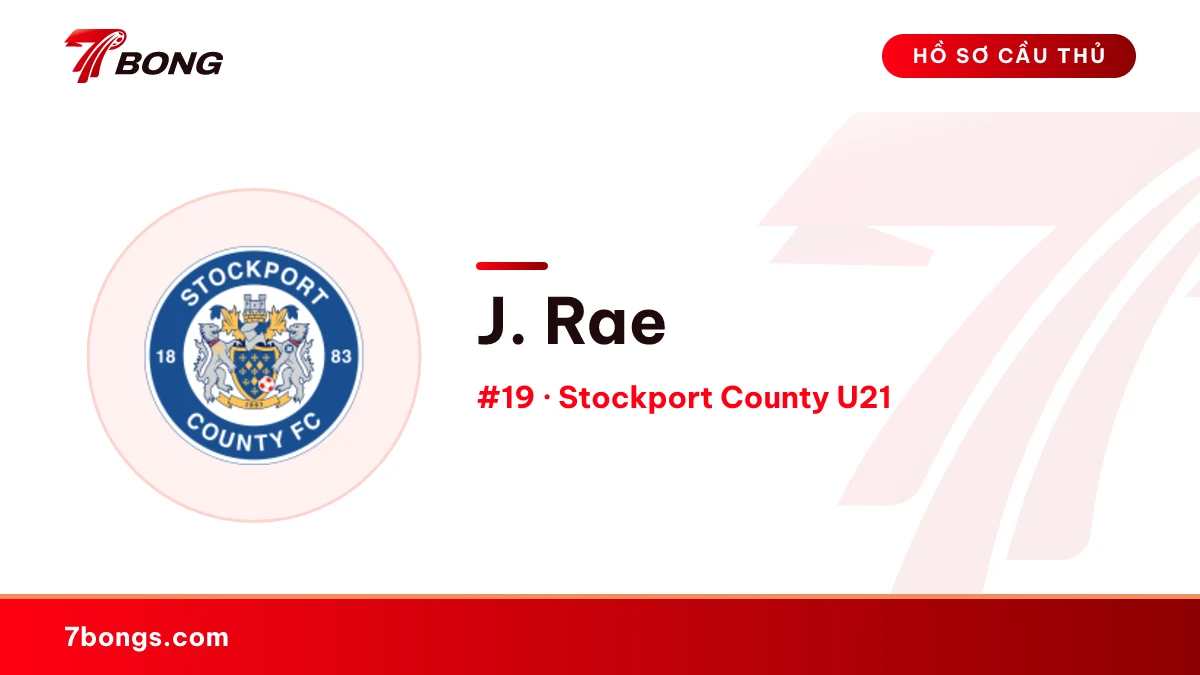 J. Rae — Stockport County U21