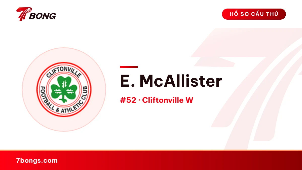 E. McAllister — Cliftonville W
