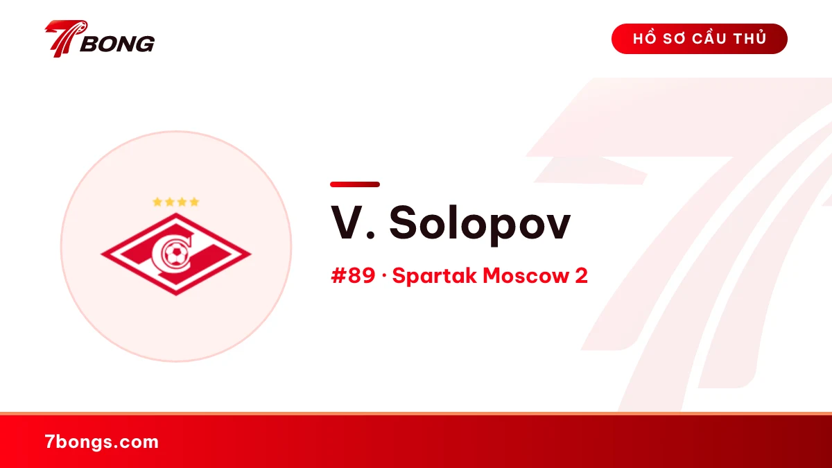 V. Solopov — Spartak Moscow 2