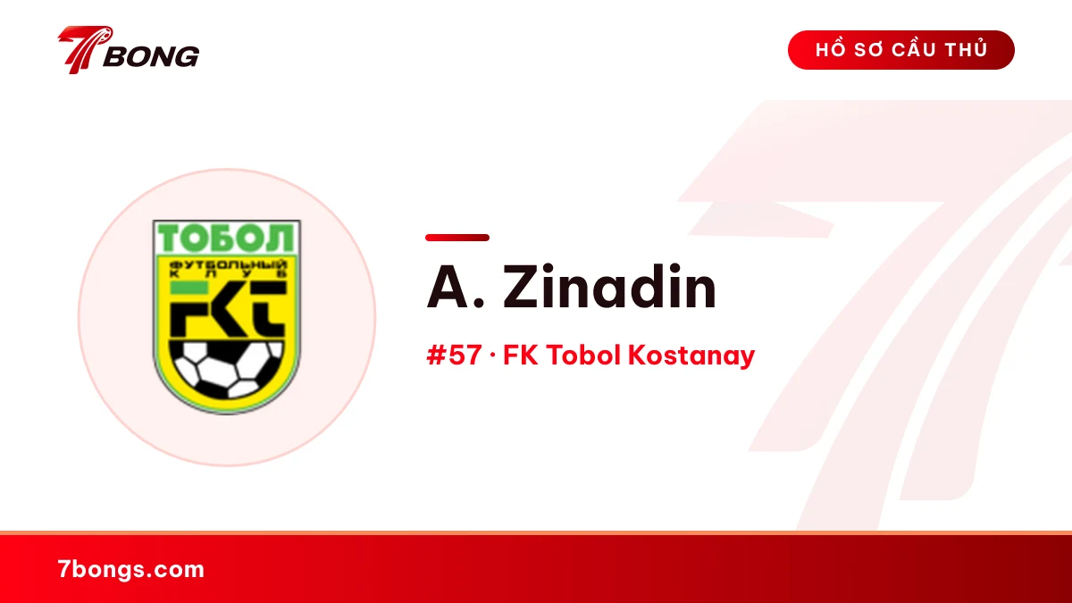 A. Zinadin — FK Tobol Kostanay
