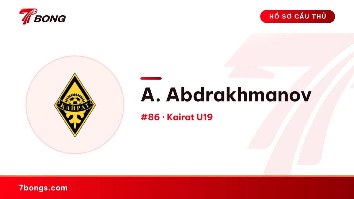 A. Abdrakhmanov — Kairat U19