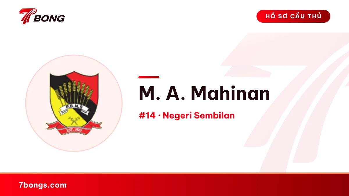 M. A. Mahinan — Negeri Sembilan