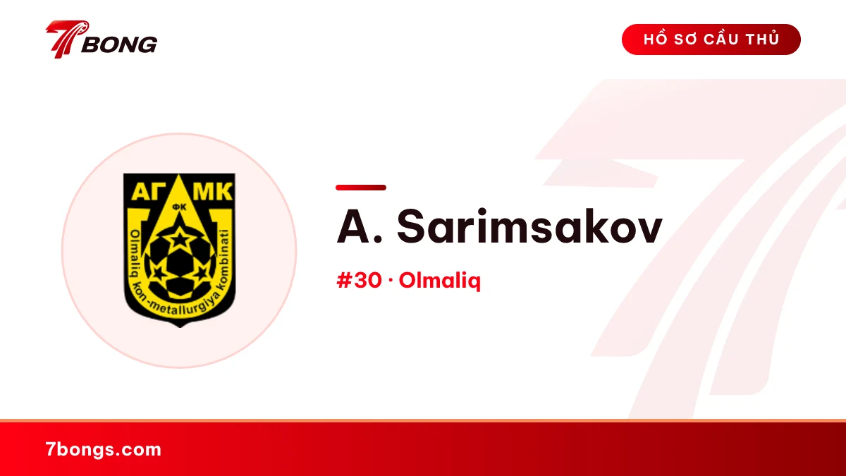 A. Sarimsakov — Olmaliq