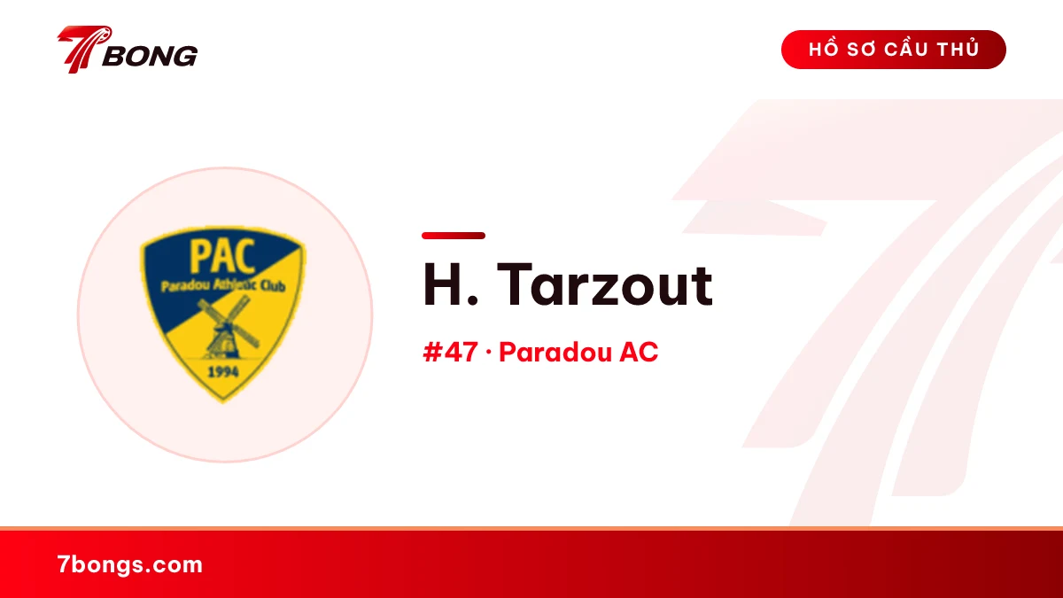 H. Tarzout — Paradou AC