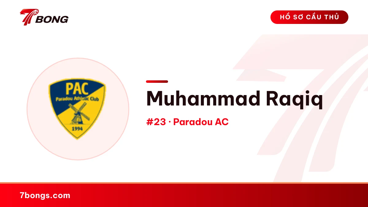 Muhammad Raqiq — Paradou AC