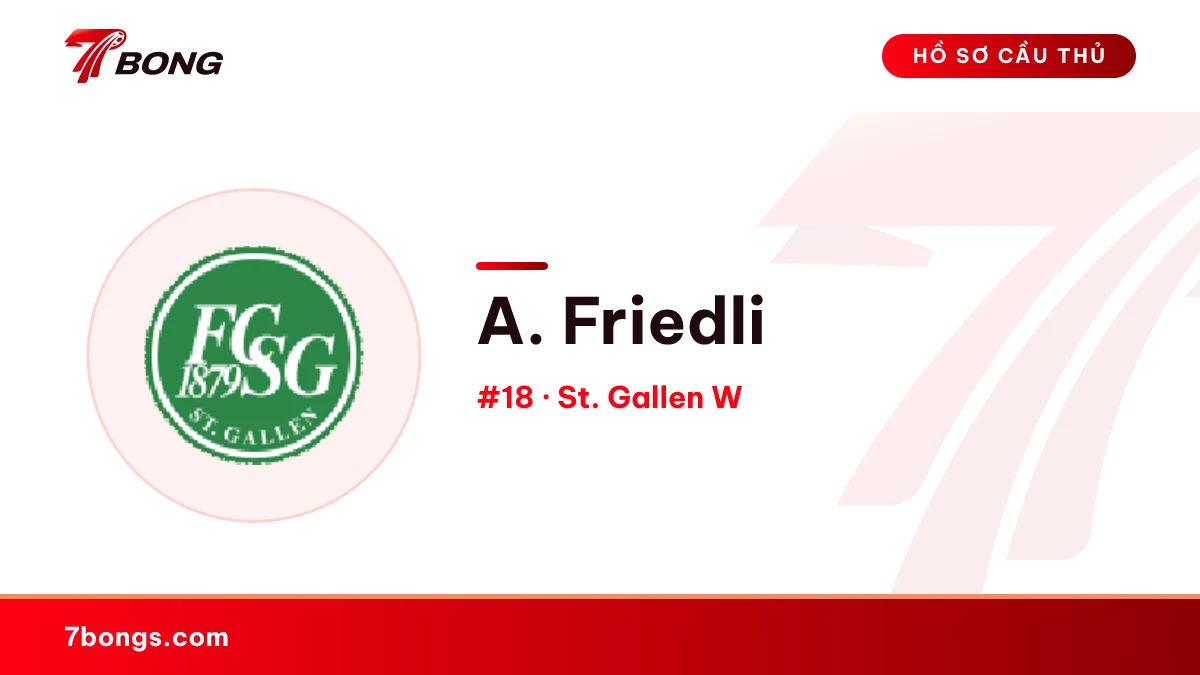 A. Friedli — St. Gallen W