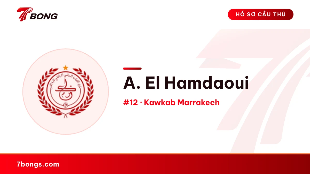 A. El Hamdaoui — Kawkab Marrakech
