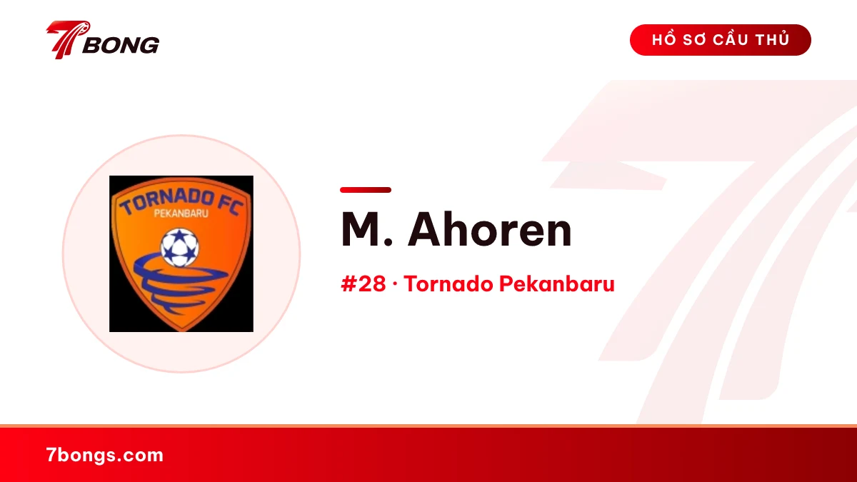 M. Ahoren — Tornado Pekanbaru