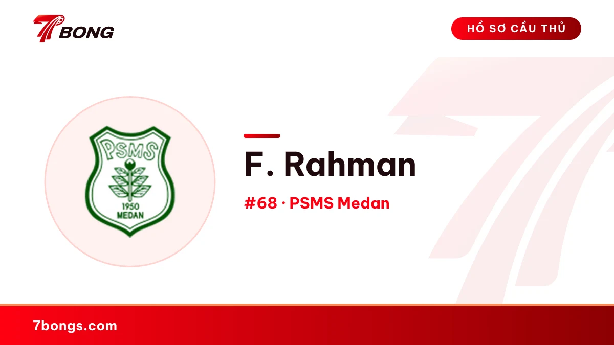 F. Rahman — PSMS Medan