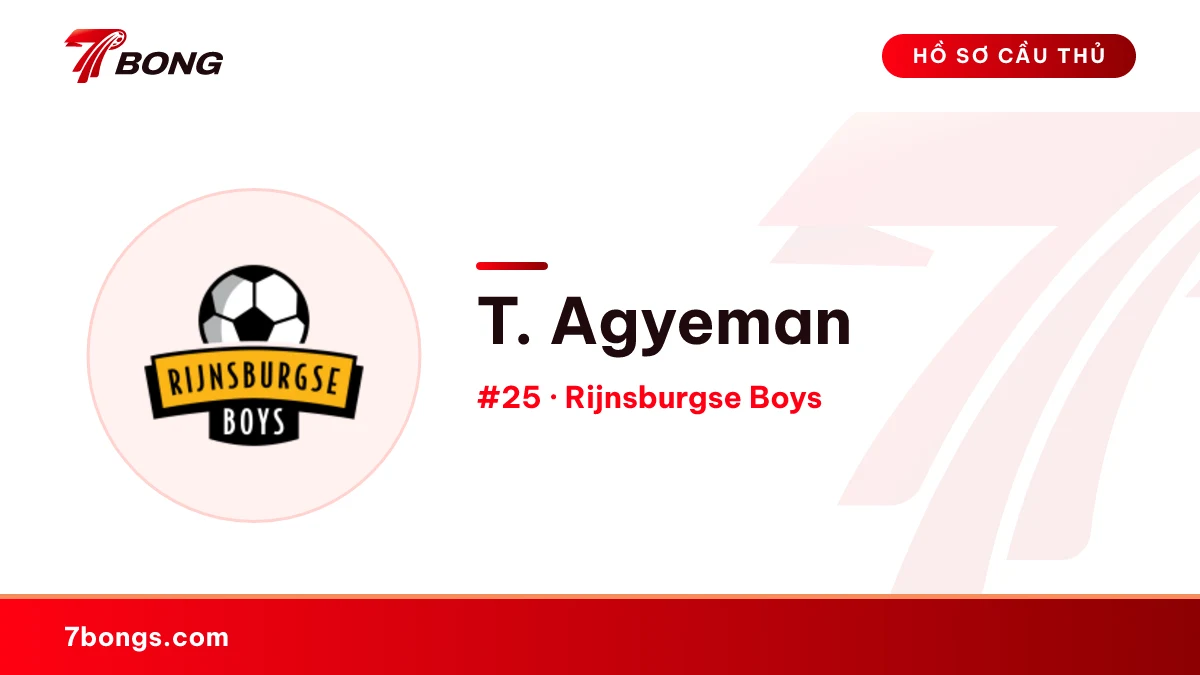 T. Agyeman — Rijnsburgse Boys