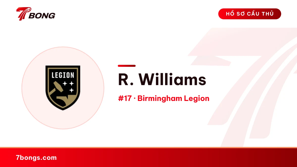 R. Williams — Birmingham Legion